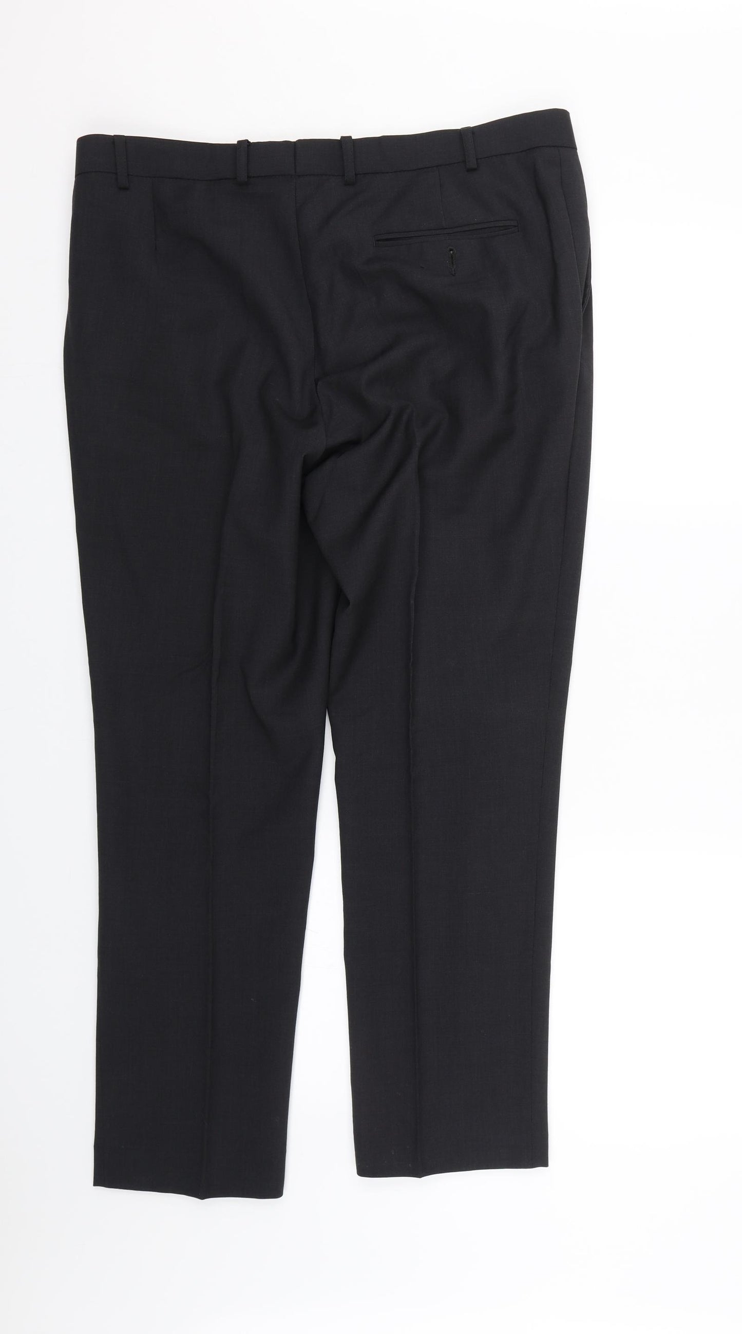 m&s Mens Black   Trousers  Size 36 L25 in