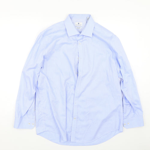 Ryan Seacrest Mens Blue    Dress Shirt Size 16.5