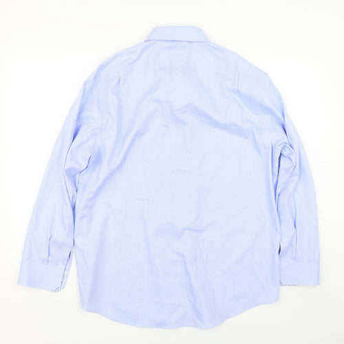 Ryan Seacrest Mens Blue    Dress Shirt Size 16.5