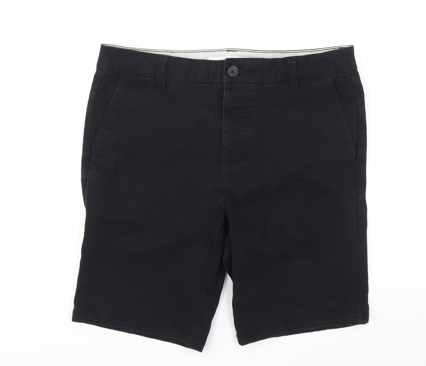 Topman Mens Black   Chino Shorts Size 32