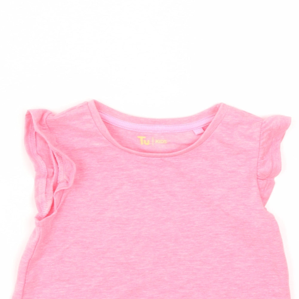 TU Girls Pink   Basic T-Shirt Size 9-12 Months