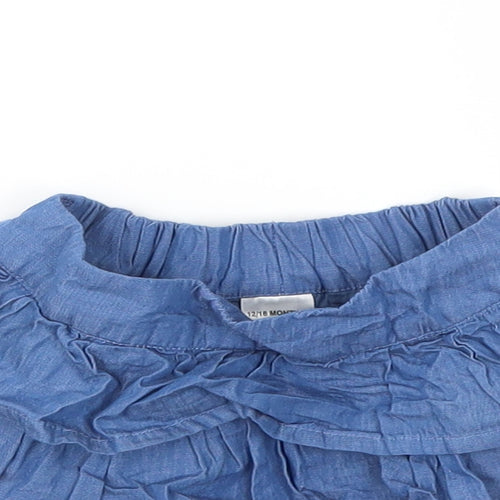 Matalan Girls Blue   Flare Skirt Size 12-18 Months