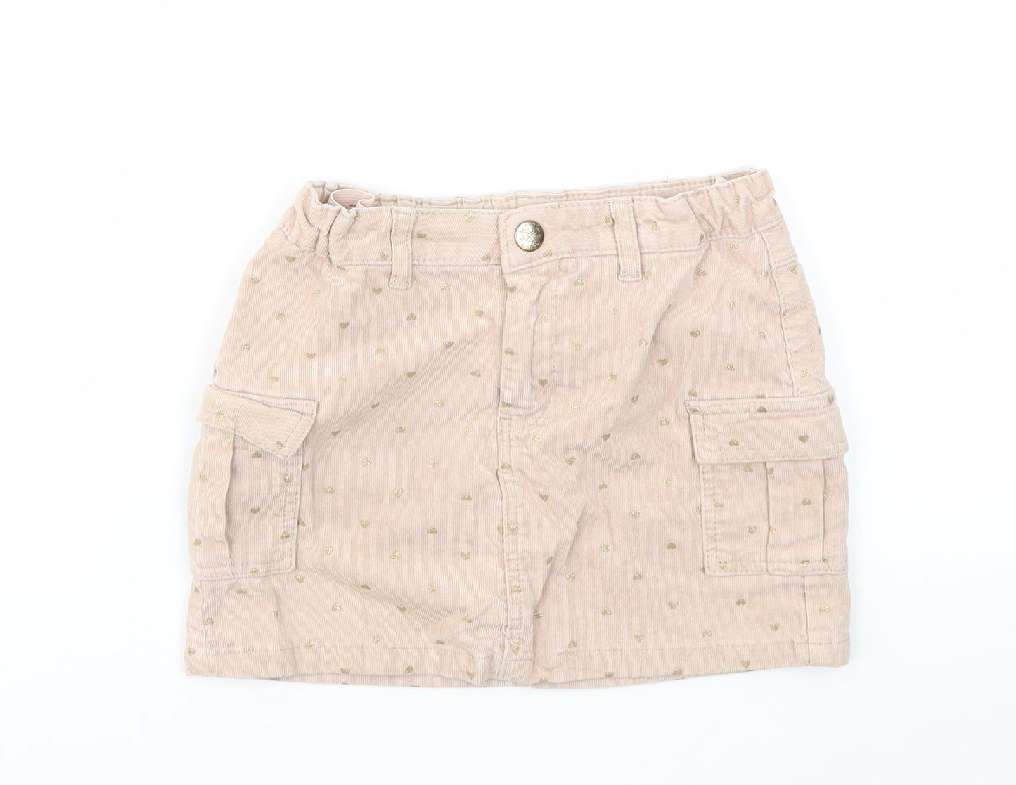 H&M Girls Pink Geometric  A-Line Skirt Size 9 Years