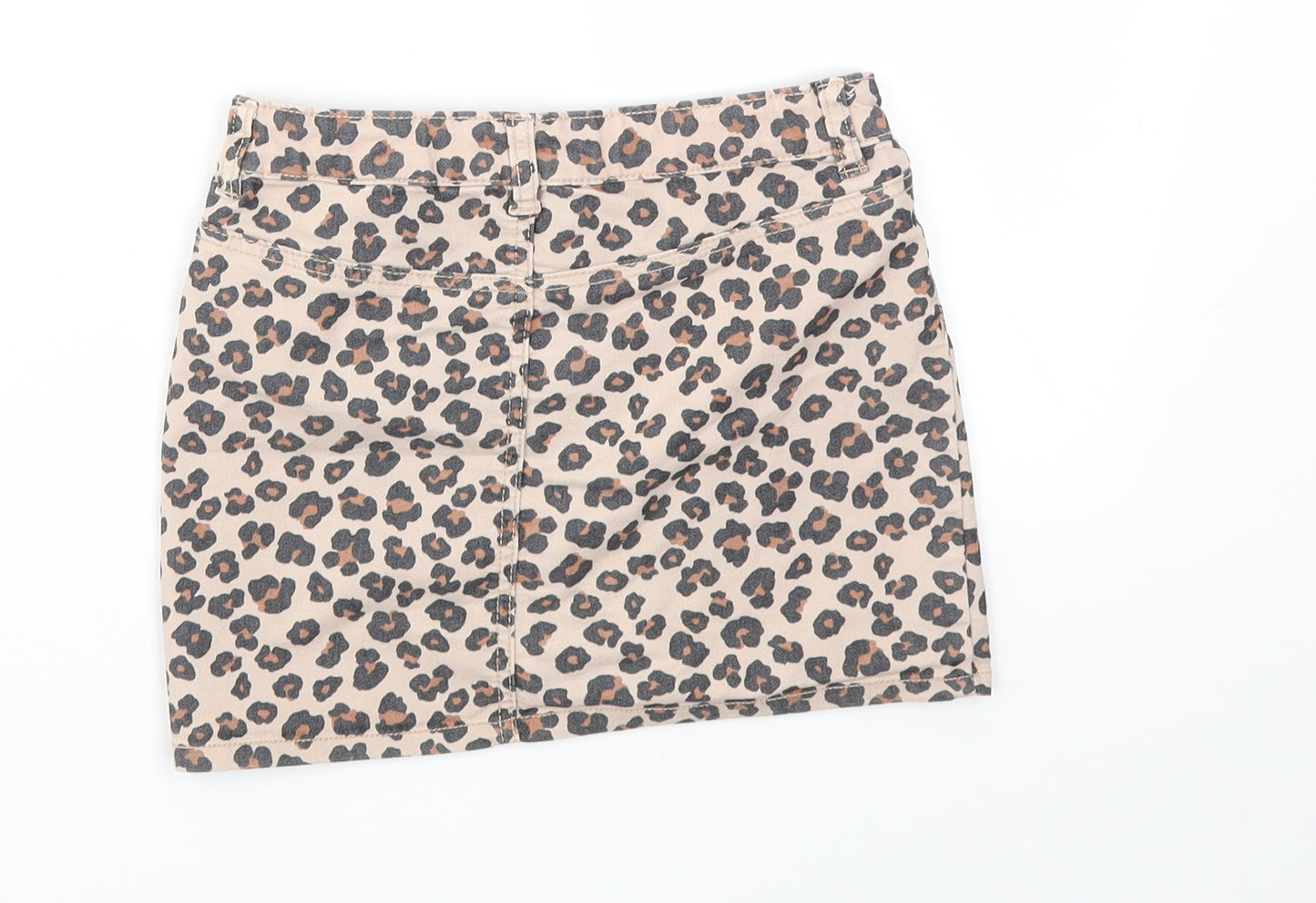 H&M Girls Pink Animal Print  A-Line Skirt Size 7 Years