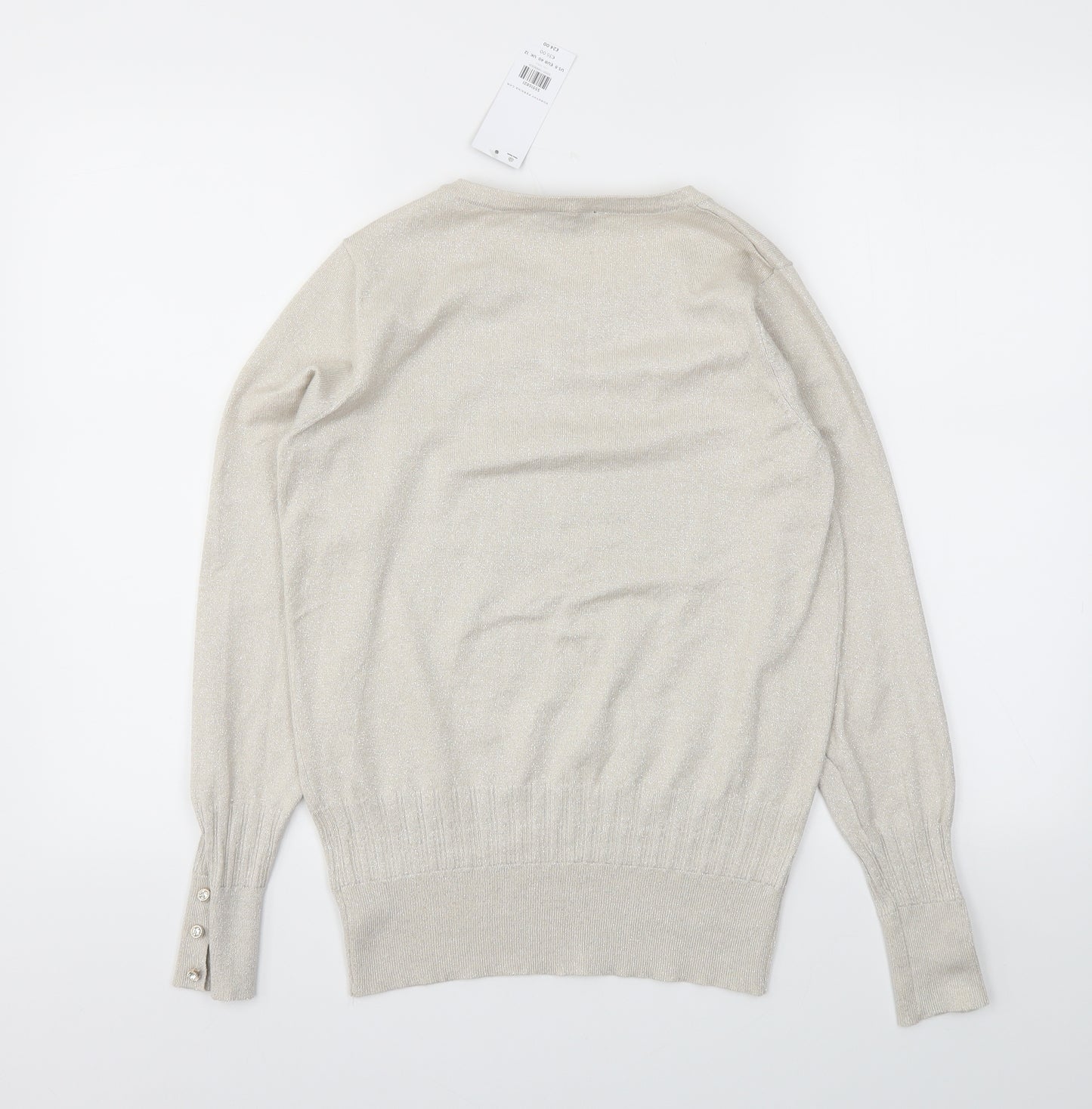 Dorothy Perkins Womens Gold   Pullover Jumper Size 12