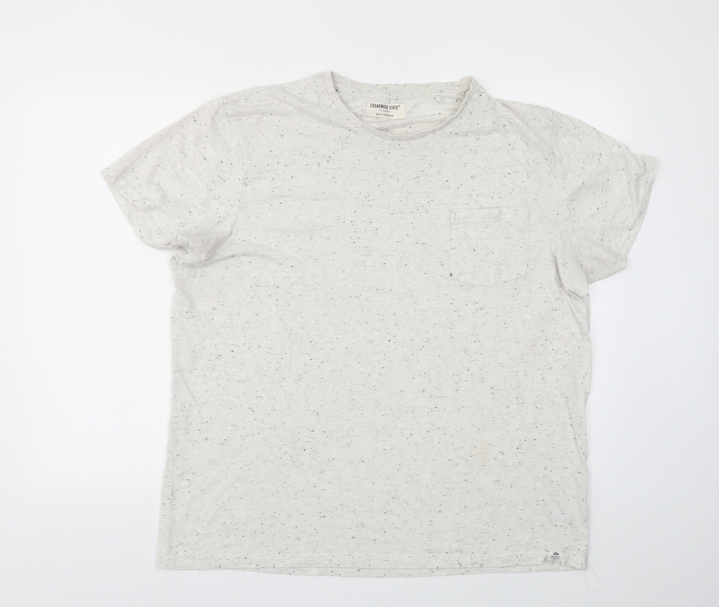 Cedar Wood State Mens Ivory    T-Shirt Size XL