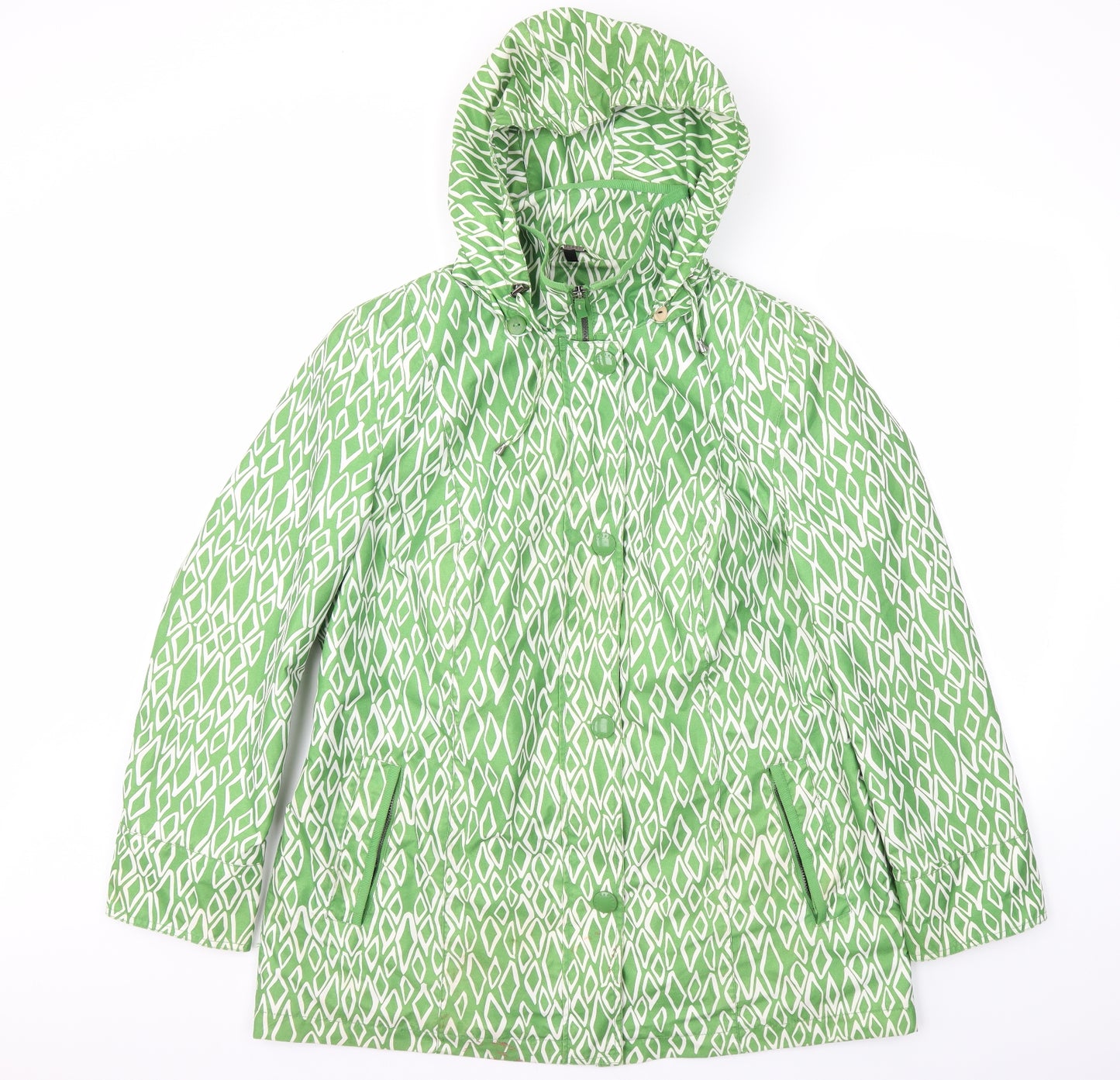 LEBEK Womens Green   Jacket Coat Size 18