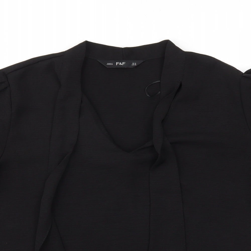 F&F Womens Black   Basic Blouse Size 14