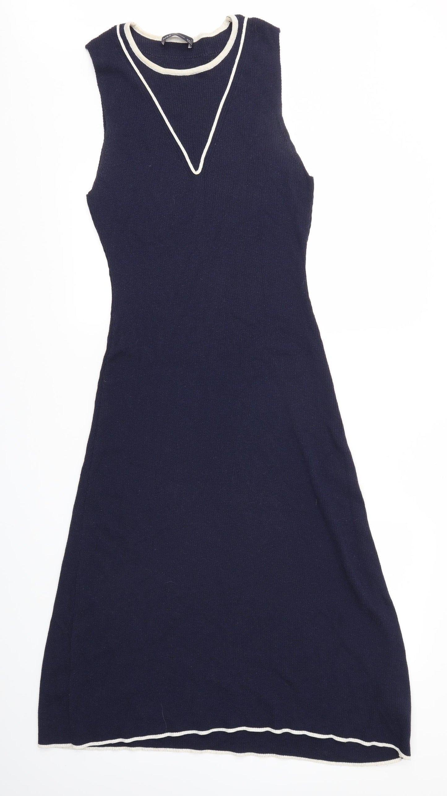 M&S Womens Blue   Fit & Flare  Size L