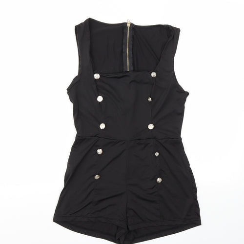 Preworn Womens Black   Bodysuit One-Piece Size XL