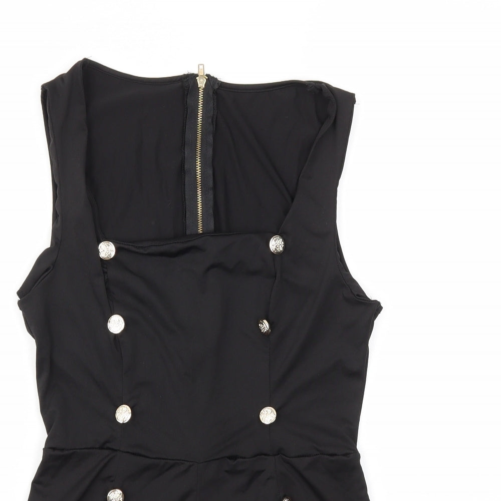 Preworn Womens Black   Bodysuit One-Piece Size XL