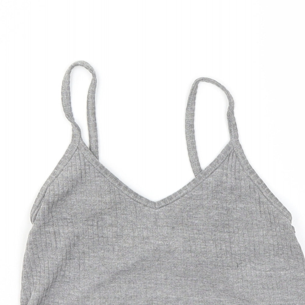 Topshop Womens Grey   Basic T-Shirt Size 6