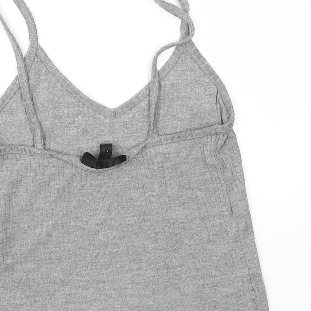 Topshop Womens Grey   Basic T-Shirt Size 6