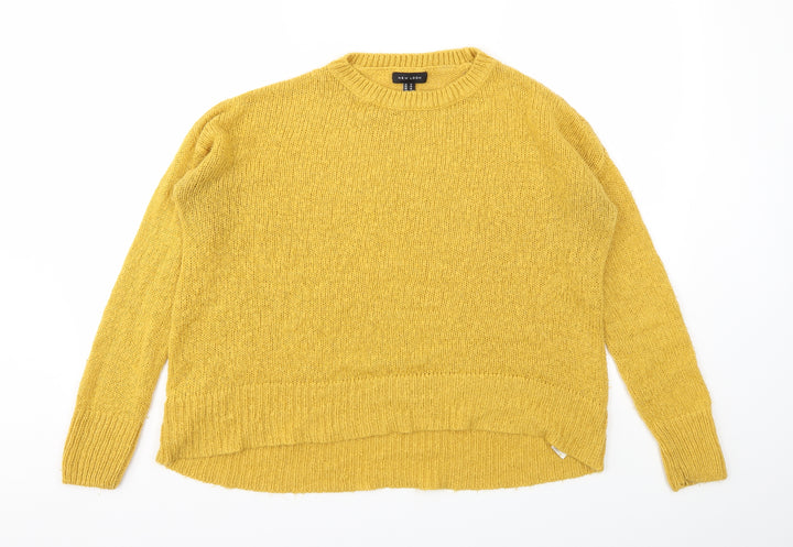 New Look Womens Yellow   Pullover Jumper Size M