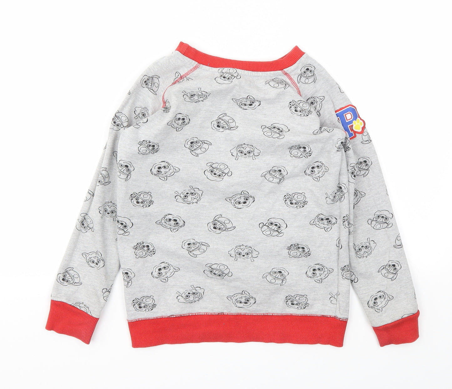 CHARICTER Boys Grey Animal Print  Pullover Hoodie Size 8 Years