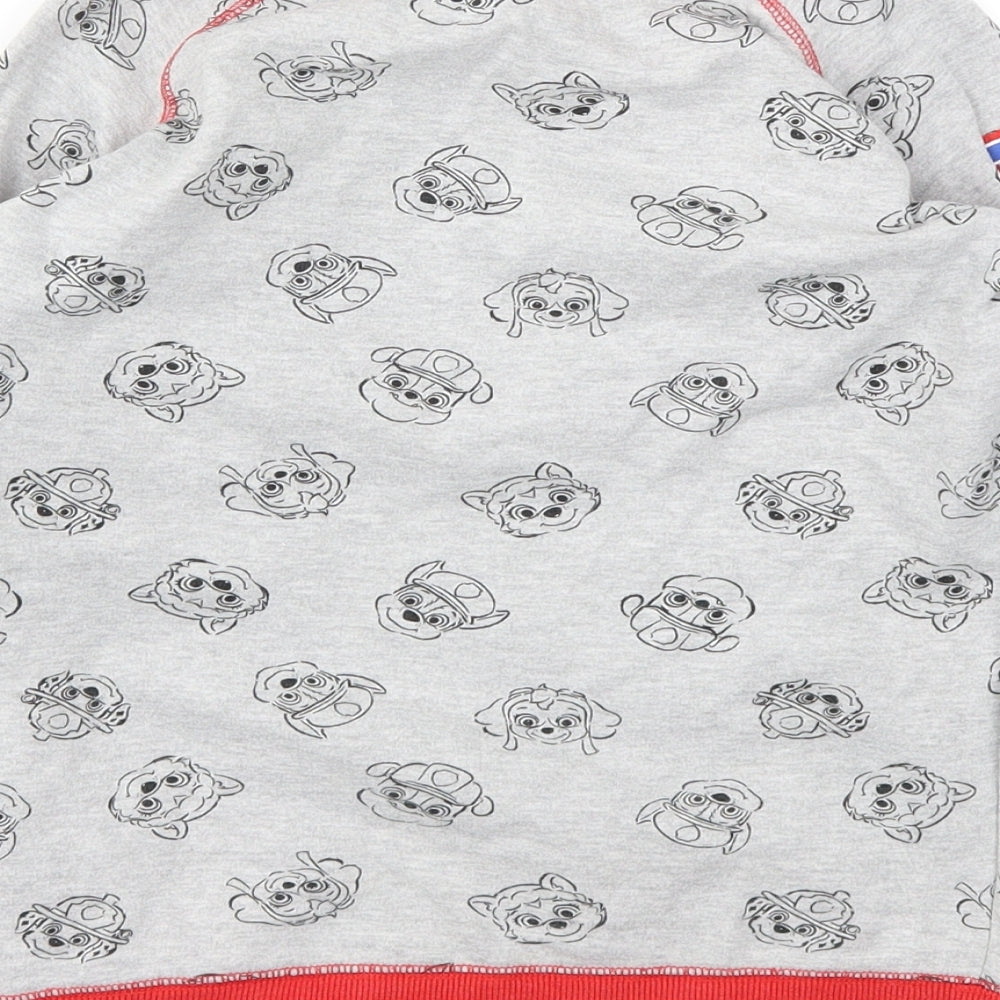 CHARICTER Boys Grey Animal Print  Pullover Hoodie Size 8 Years