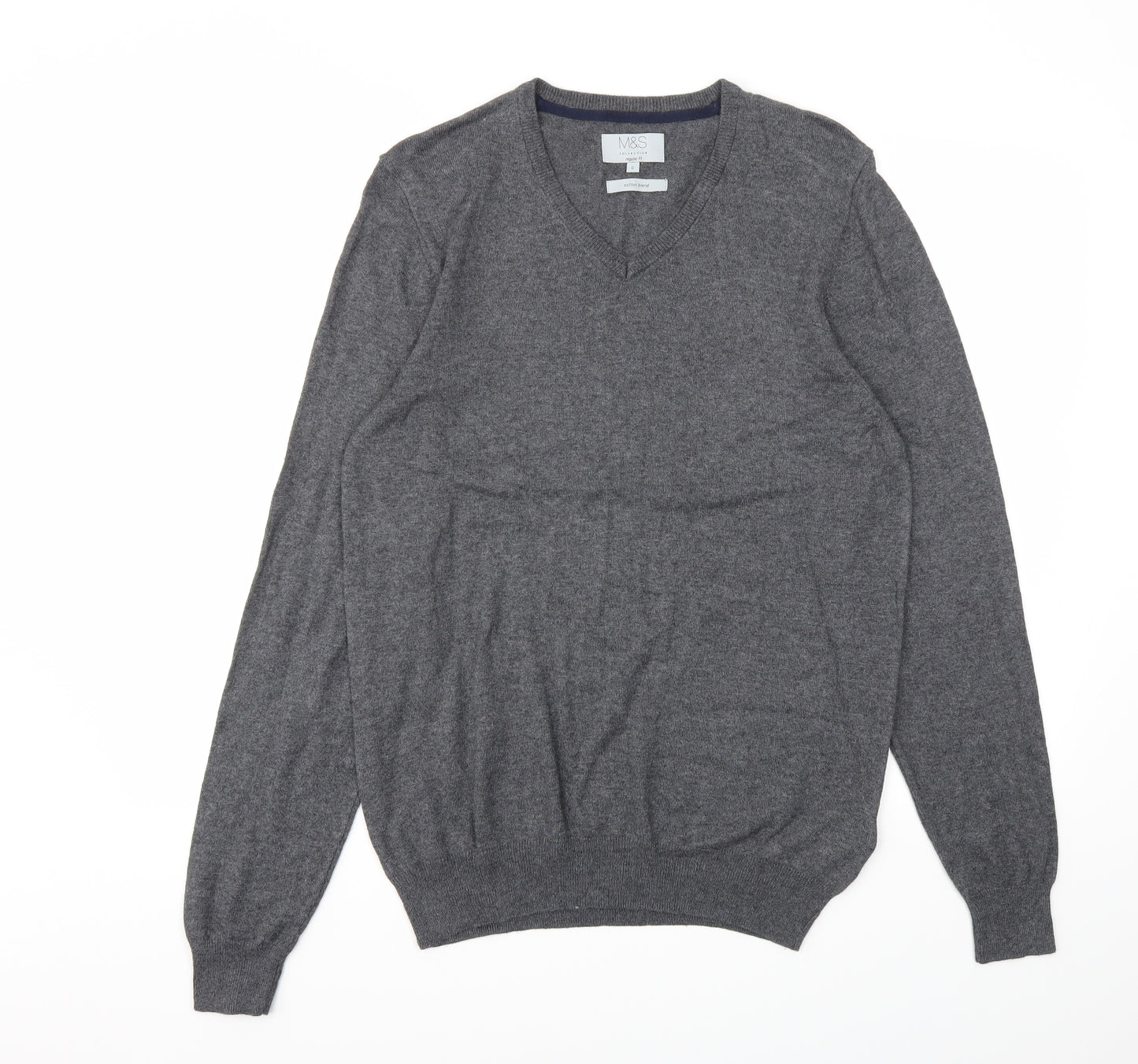 M&S Mens Grey   Pullover Sweatshirt Size S