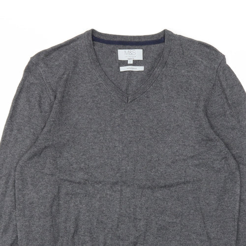 M&S Mens Grey   Pullover Sweatshirt Size S