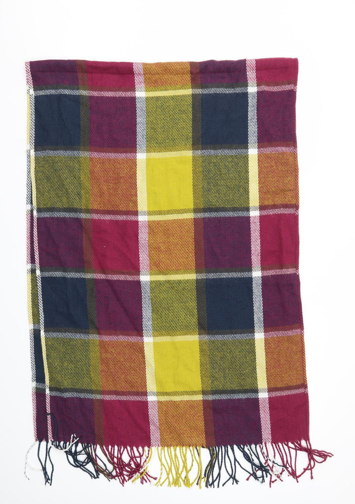 Preworn Unisex Multicoloured Check   Scarf