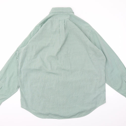 Ralph Lauren Mens Green    Button-Up Size 17