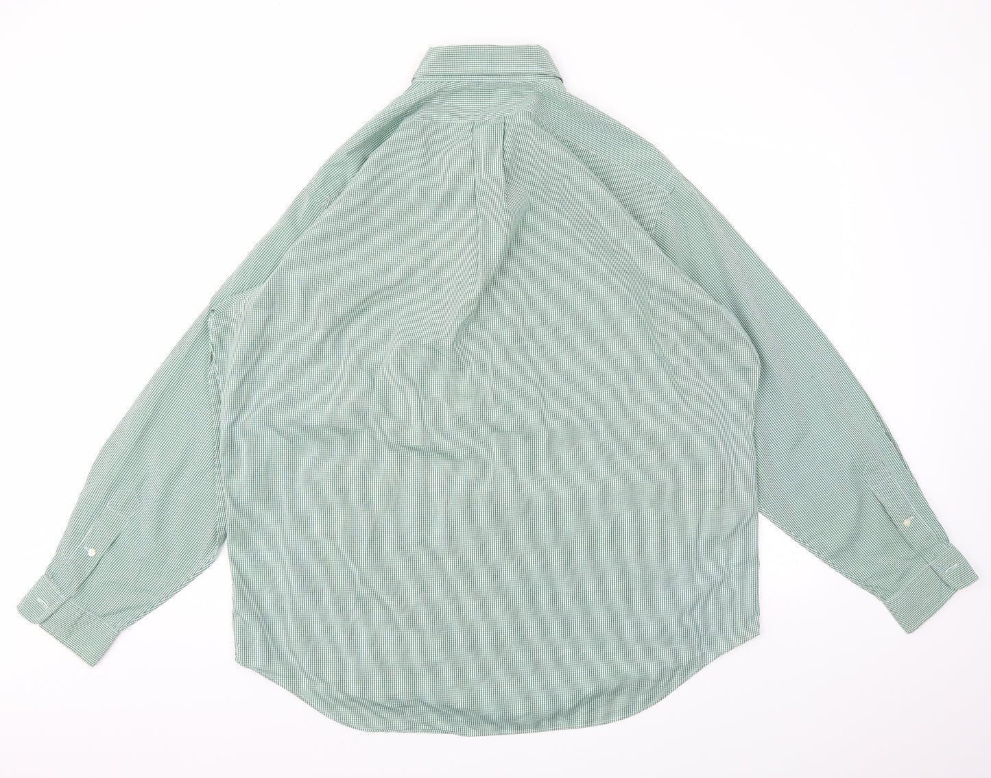Ralph Lauren Mens Green    Button-Up Size 17
