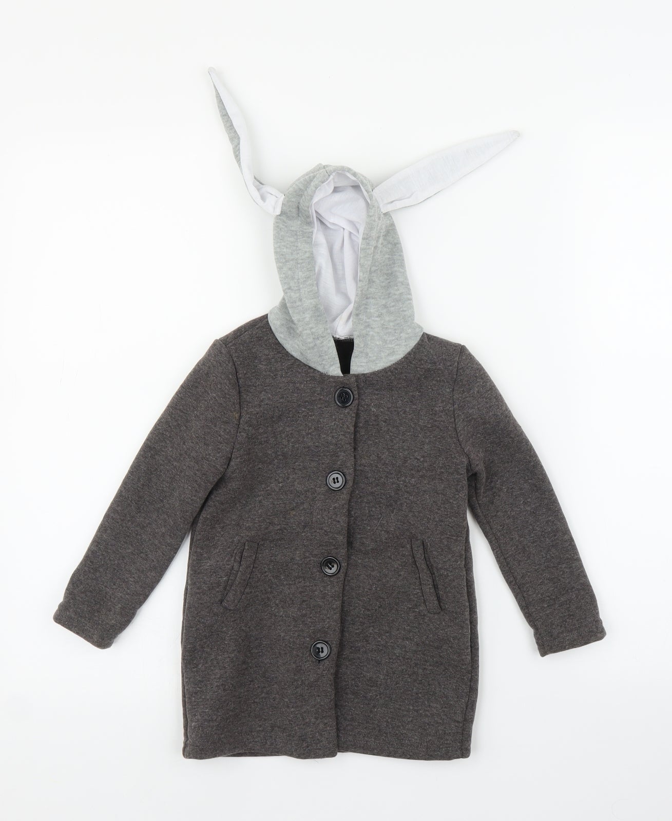 Preworn Girls Grey   Cardigan Jumper Size 18-24 Months