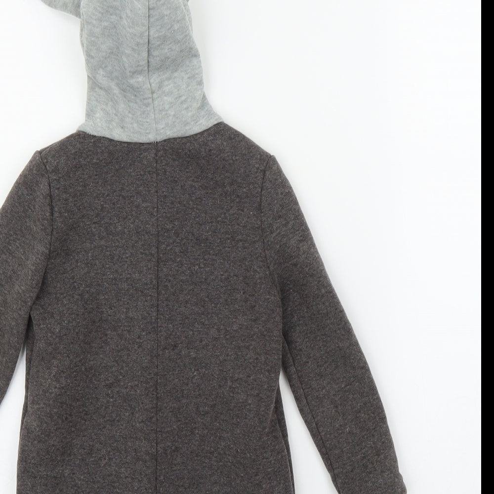 Preworn Girls Grey   Cardigan Jumper Size 18-24 Months