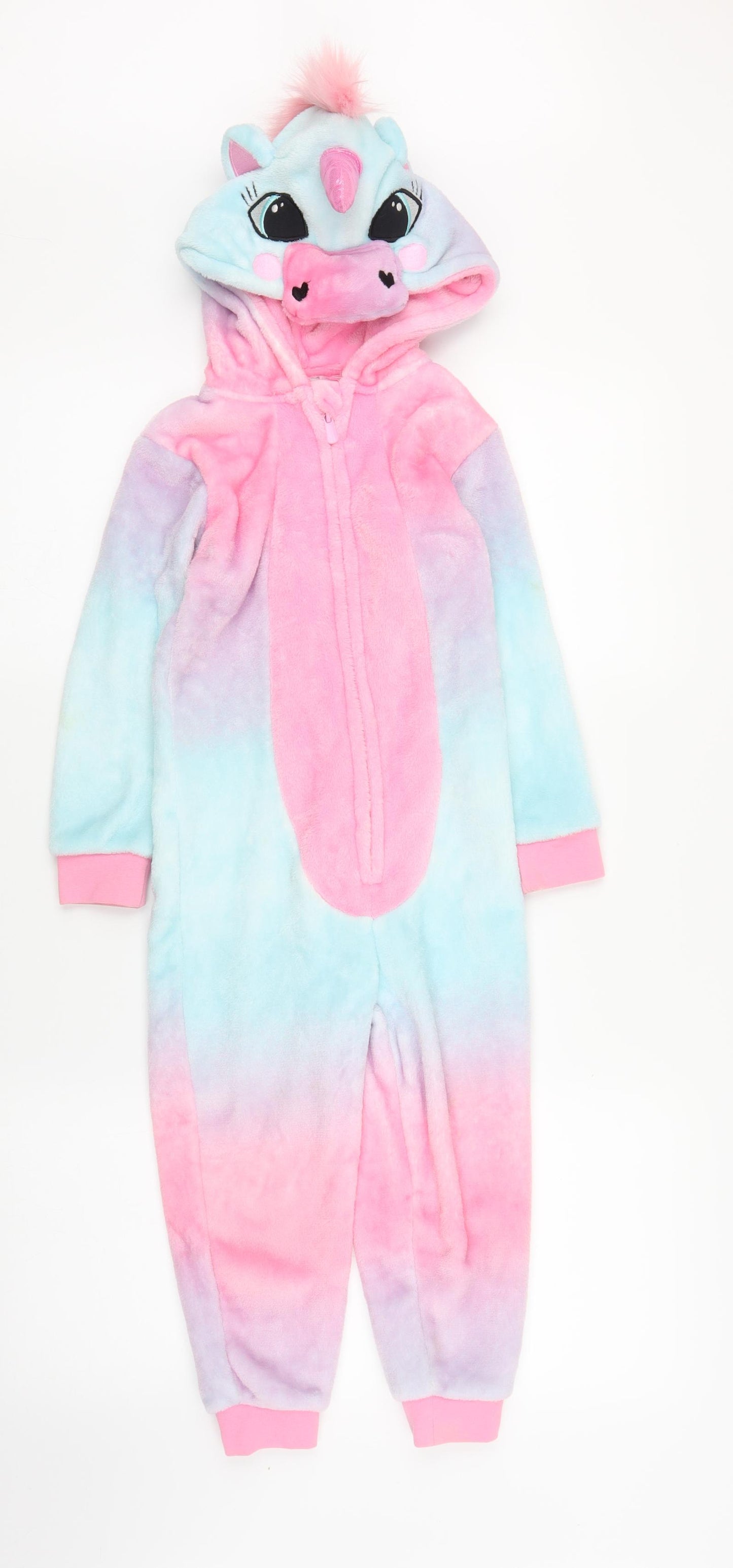 George Girls Purple Solid  Capri Robe Size 4-5 Years  - Unicorn