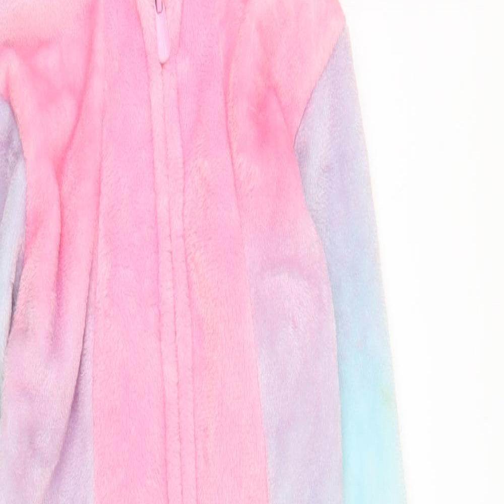 George Girls Purple Solid  Capri Robe Size 4-5 Years  - Unicorn