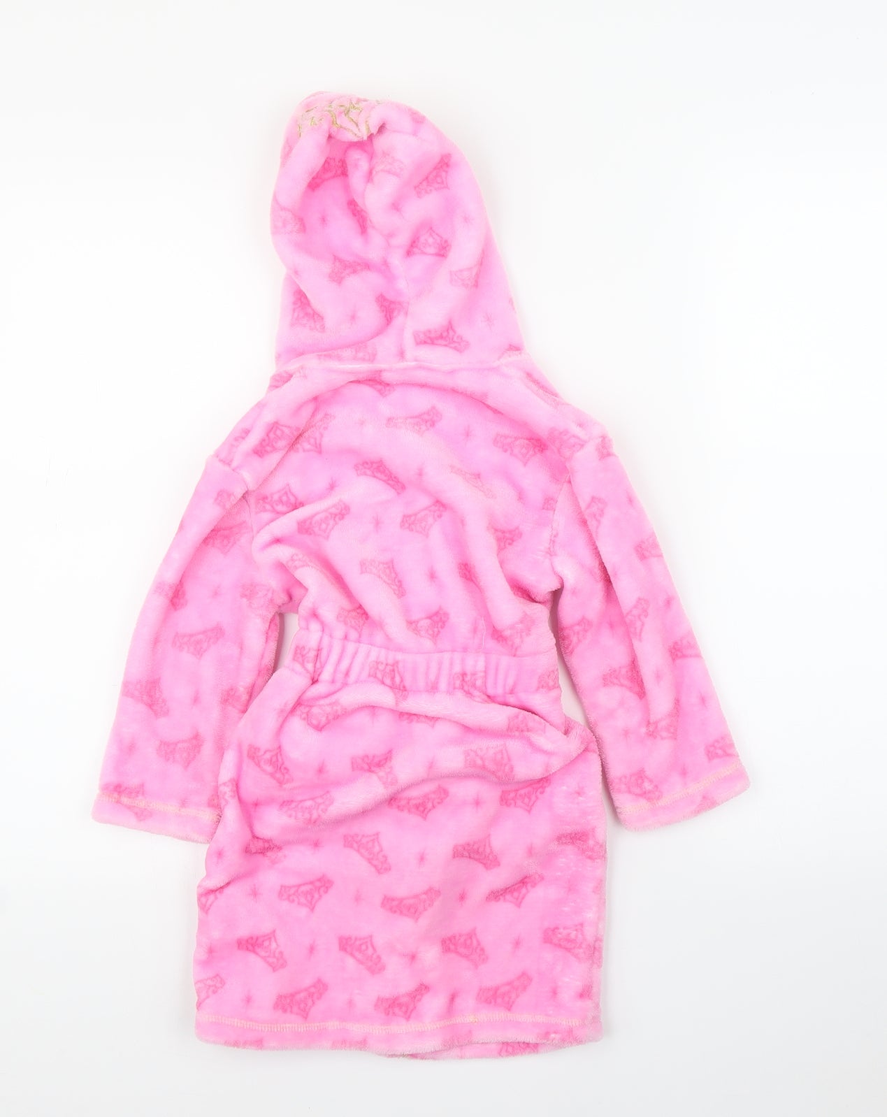 Disney Girls Pink Solid  Capri Robe Size 3 Years  - Disney Princesses