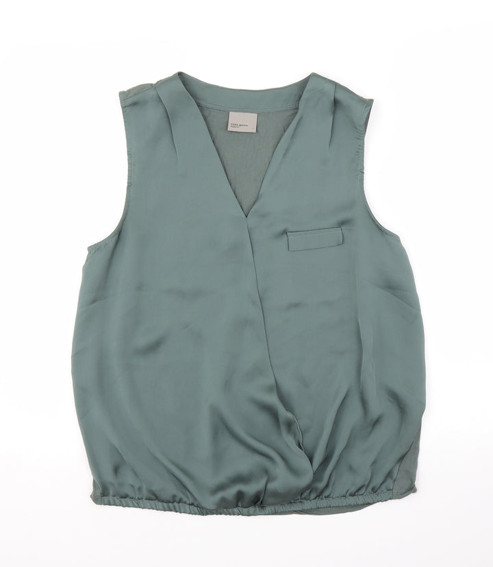 Vera Moda Womens Green   Basic Blouse Size L