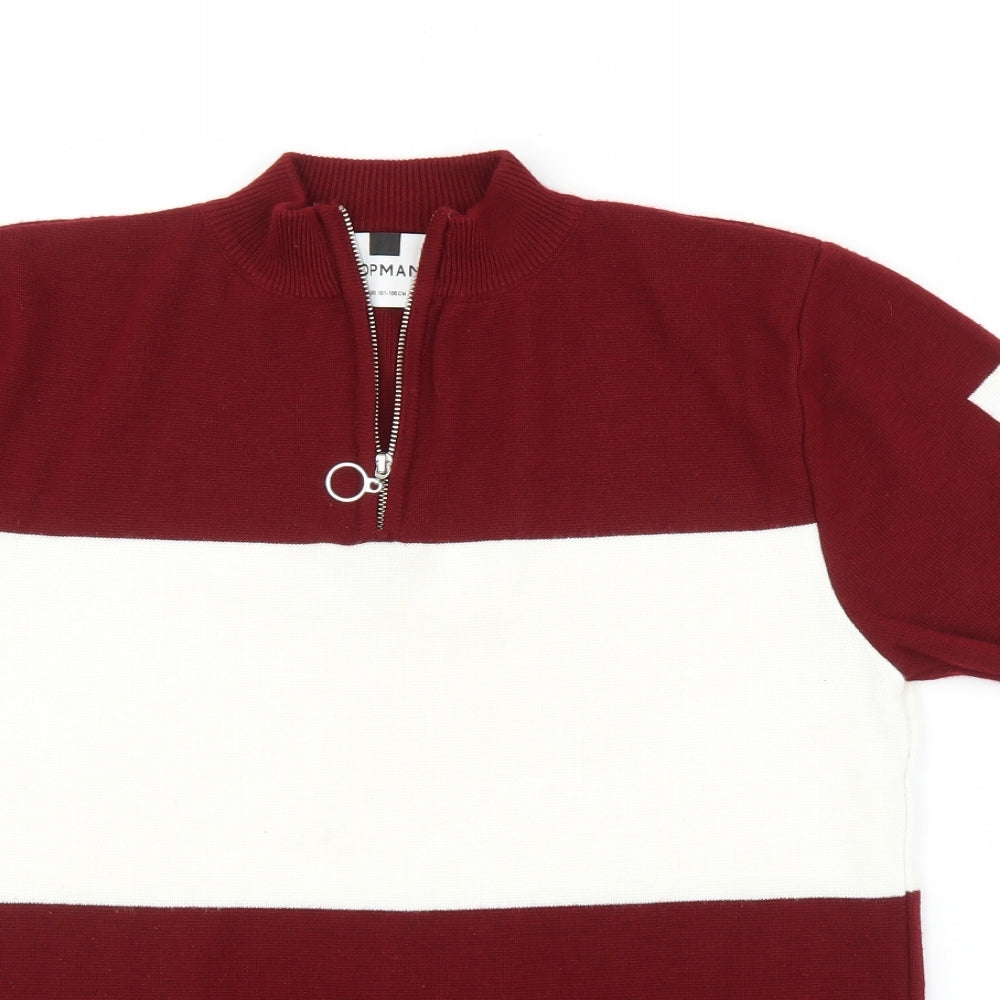 Topman Mens Purple   Pullover Jumper Size L