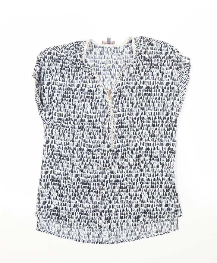 Phase Eight Womens Blue Basic Blouse Size 8