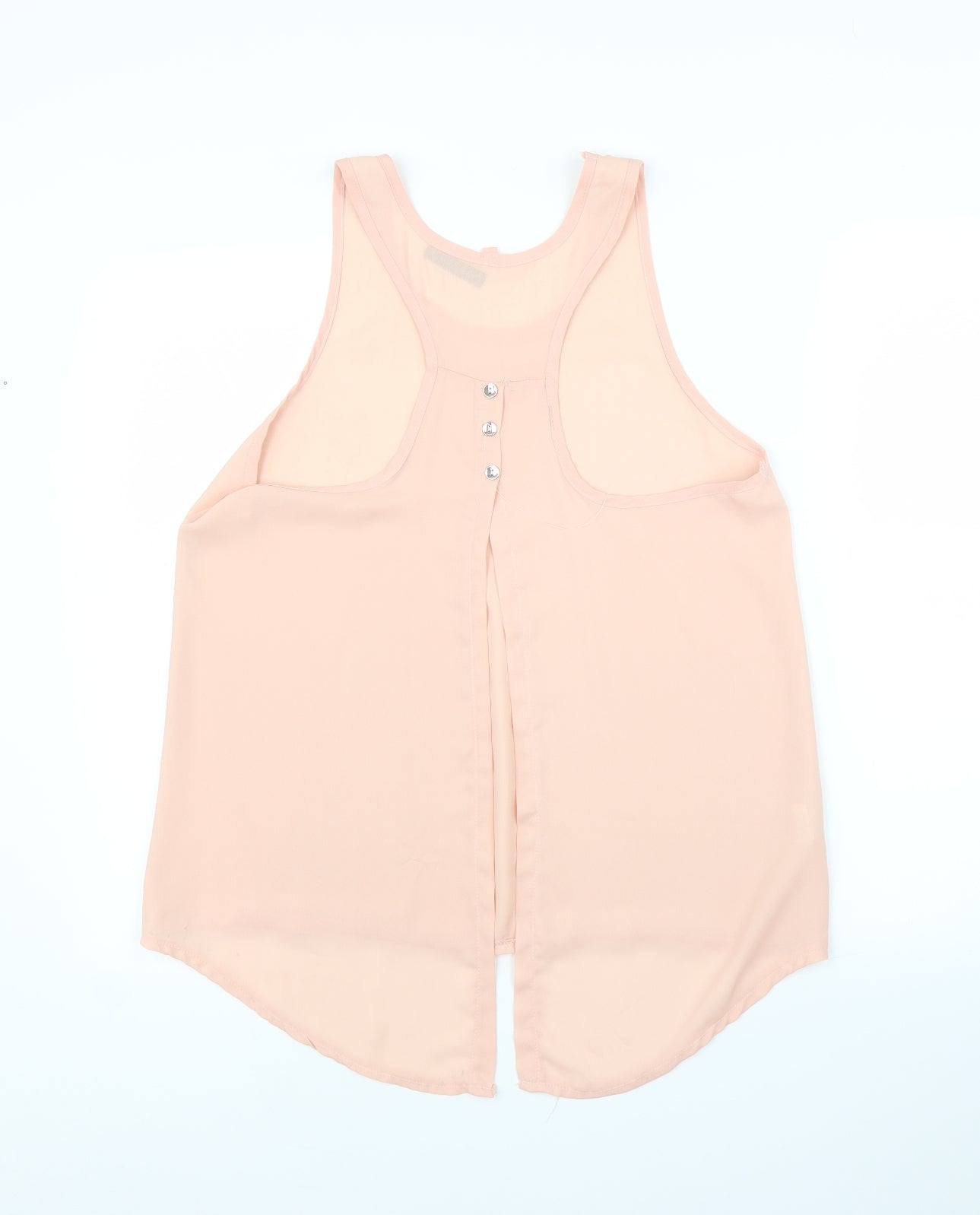 Only Fashion Womens Pink   Basic Blouse Size M  - Split down back