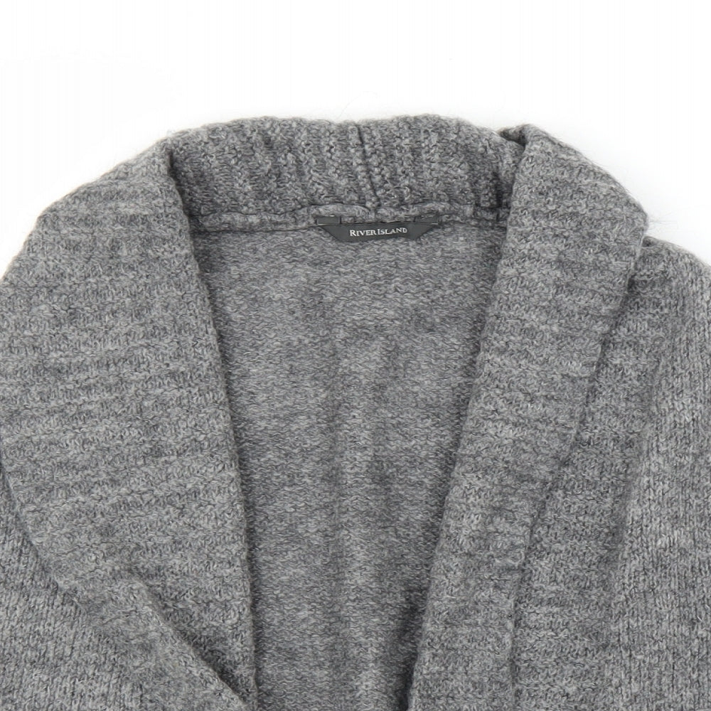 River Island Womens Grey   Cardigan Jumper Size S