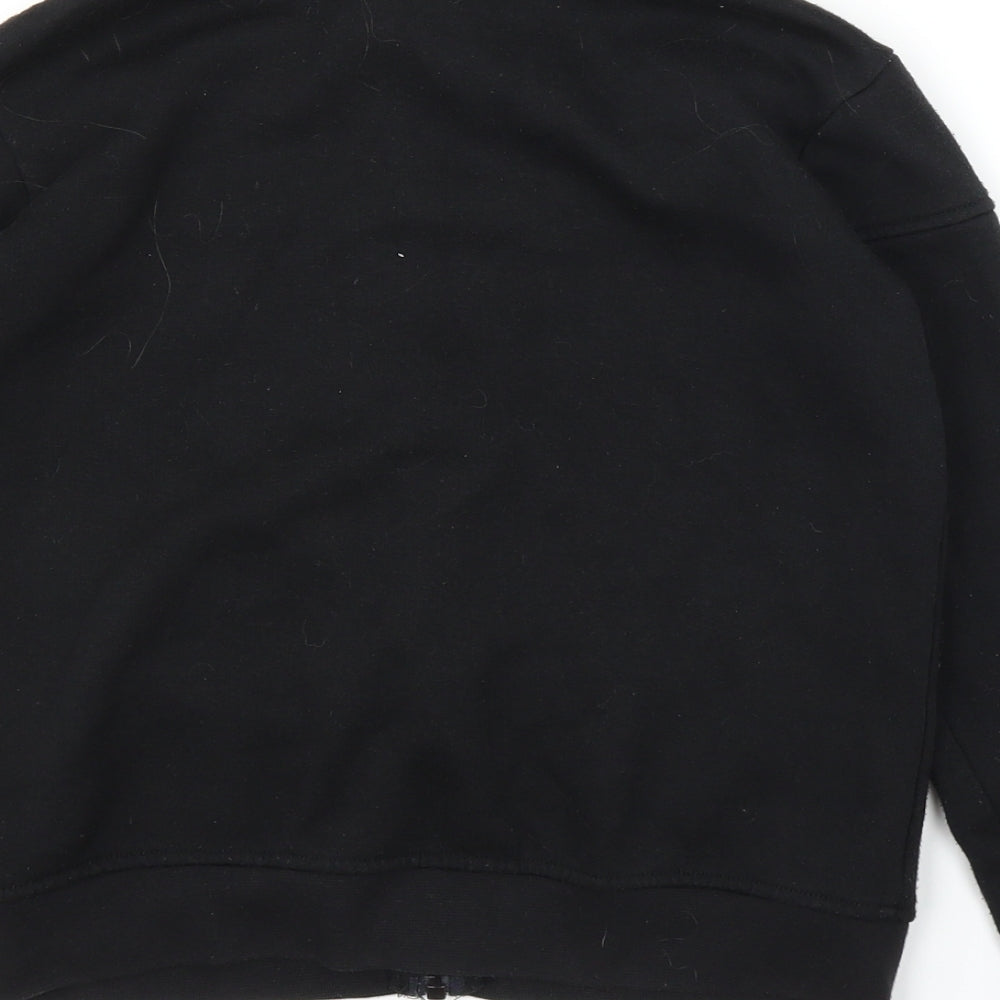 LA Gear Girls Black   Full Zip Jumper Size 9-10 Years