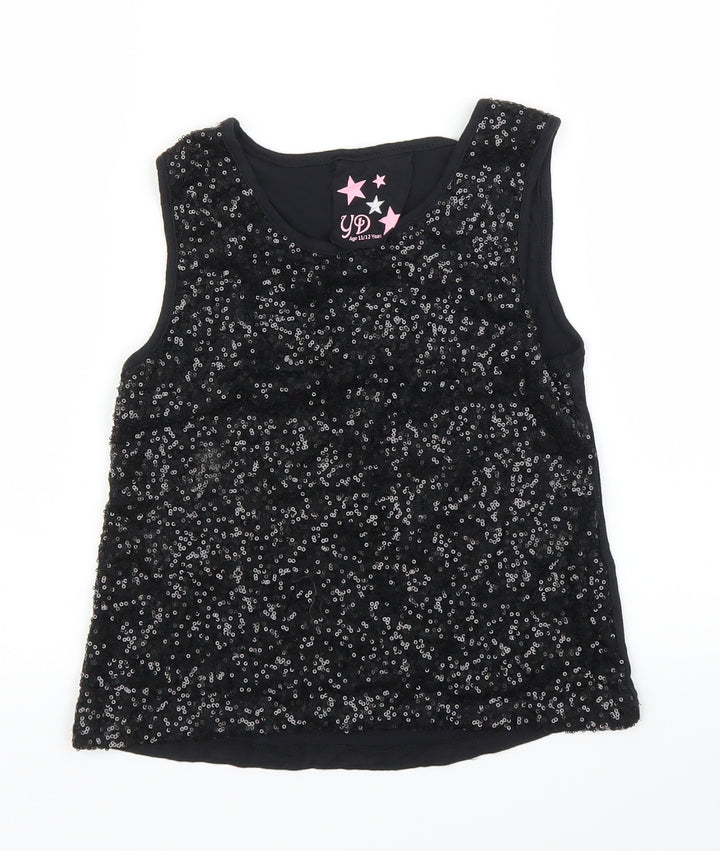 Young Dimension Girls Black   Basic Blouse Size 11 Years