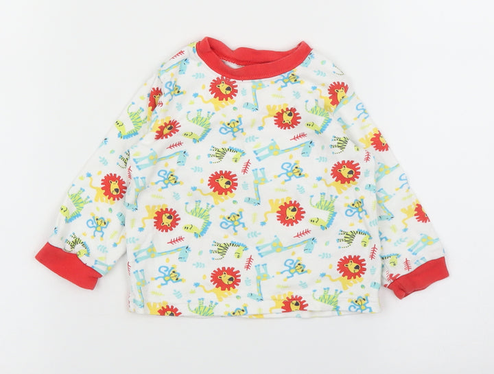 George Boys White Basic T-Shirt Size 9-12 Months