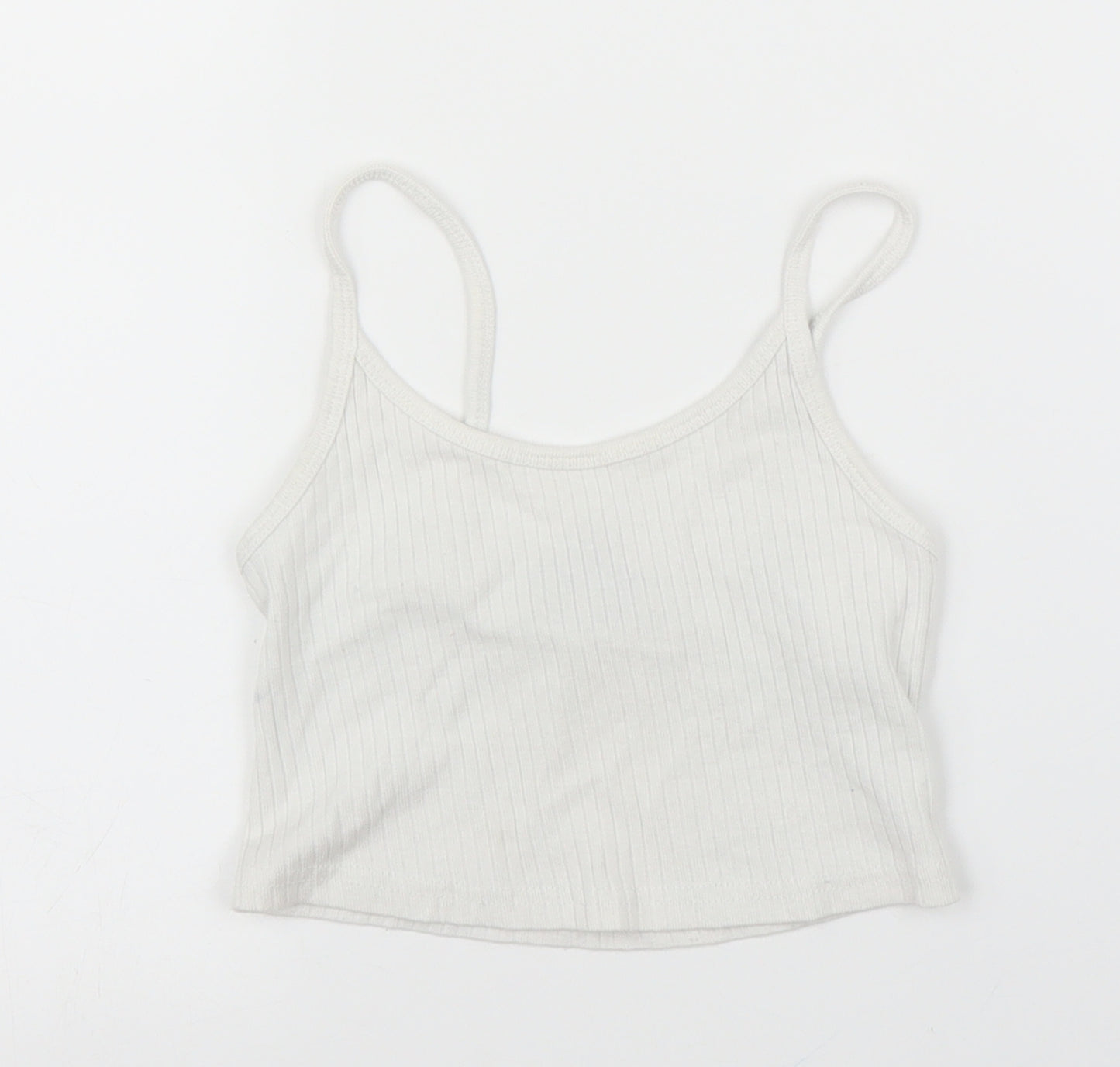 Topshop Womens White   Camisole Blouse Size 4  - Cropped