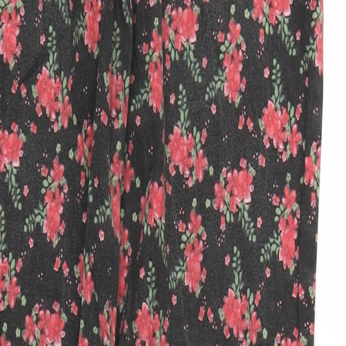 Primark Girls Black Floral Denim Skinny Jeans Size 12-13 Years