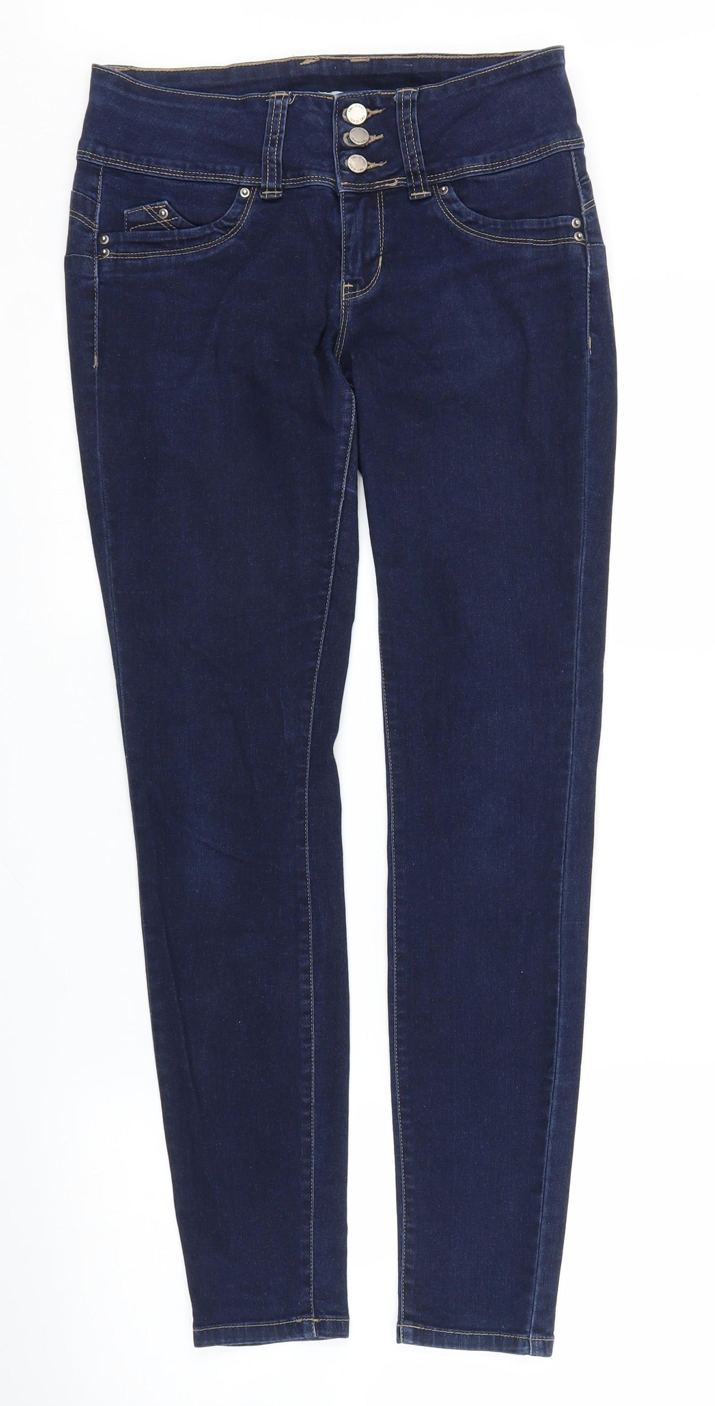 YMI Jeans Womens Blue  Denim Mom Jeans Size 26 in L27 in