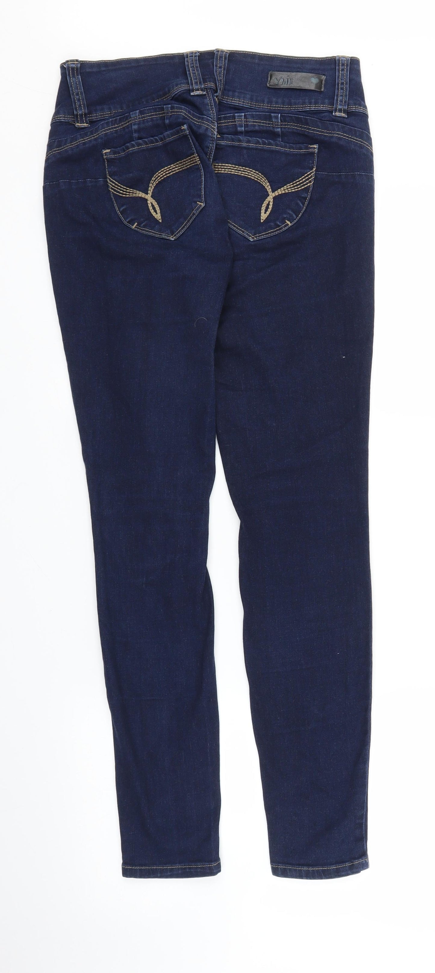YMI Jeans Womens Blue  Denim Mom Jeans Size 26 in L27 in