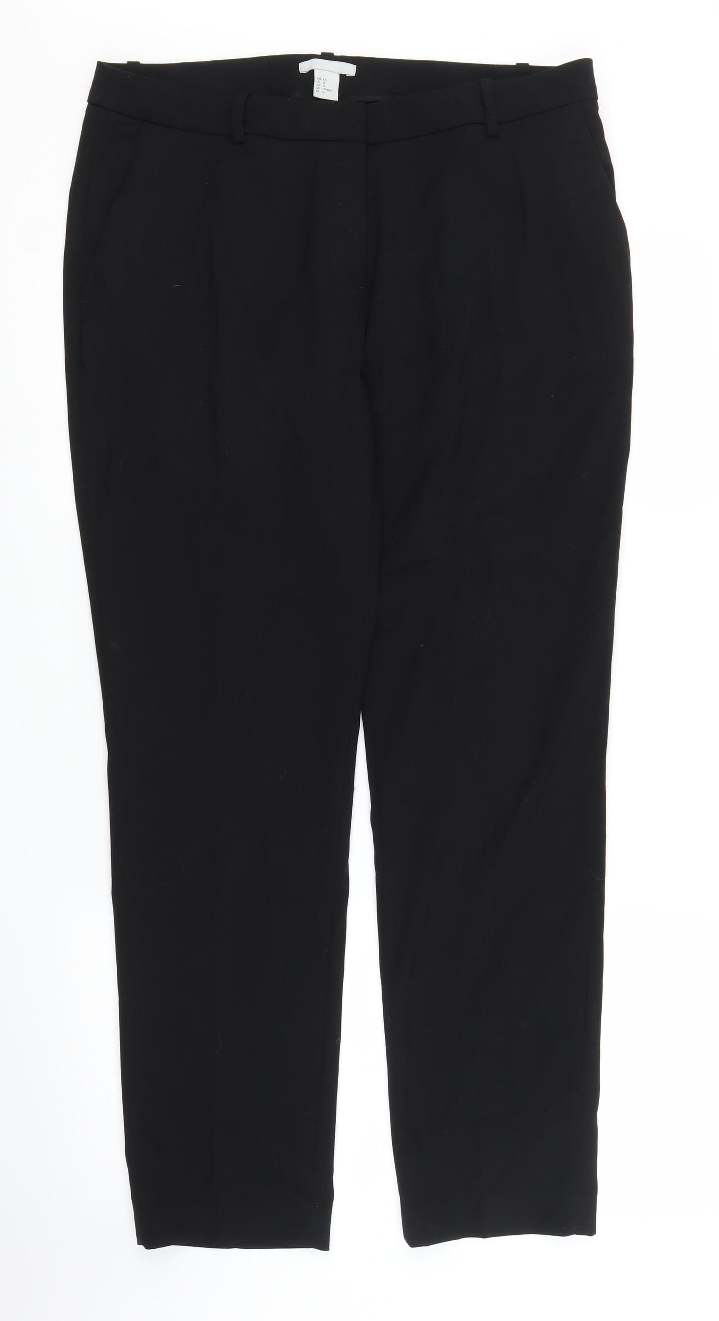H&M Womens Black   Trousers  Size 14 L26 in