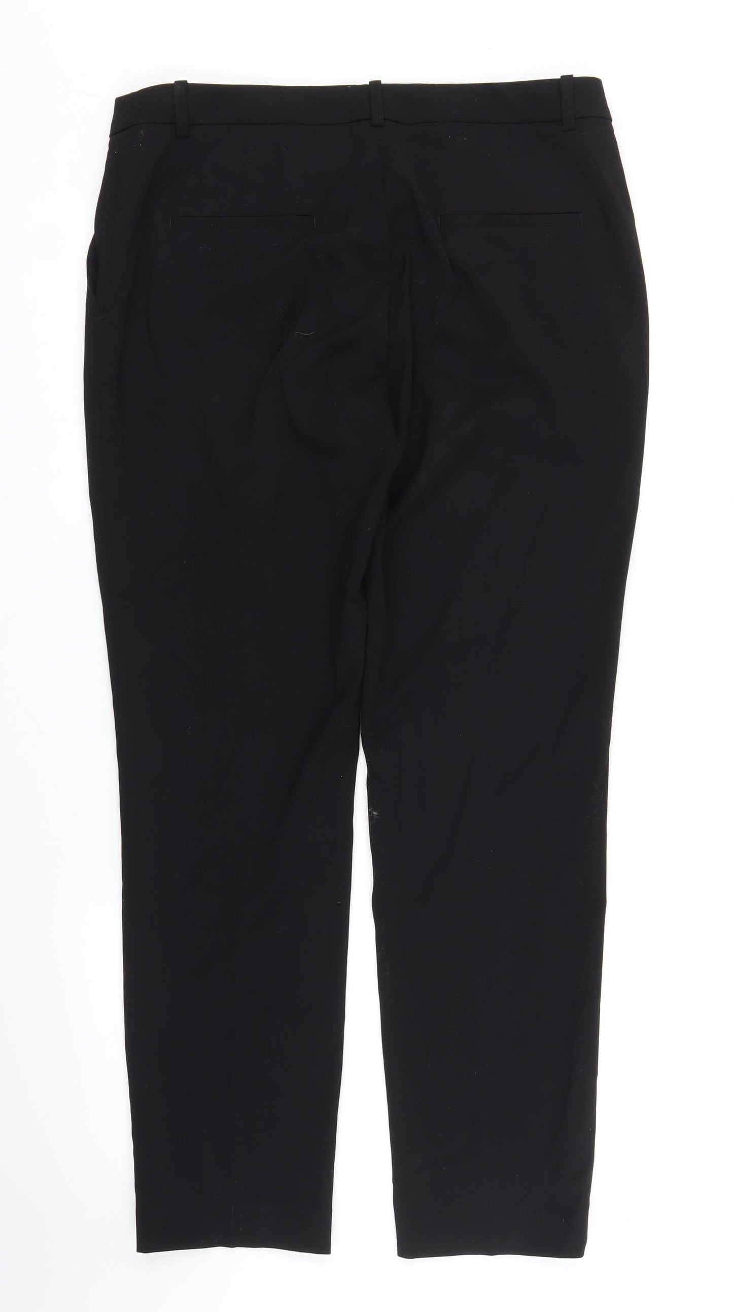 H&M Womens Black   Trousers  Size 14 L26 in