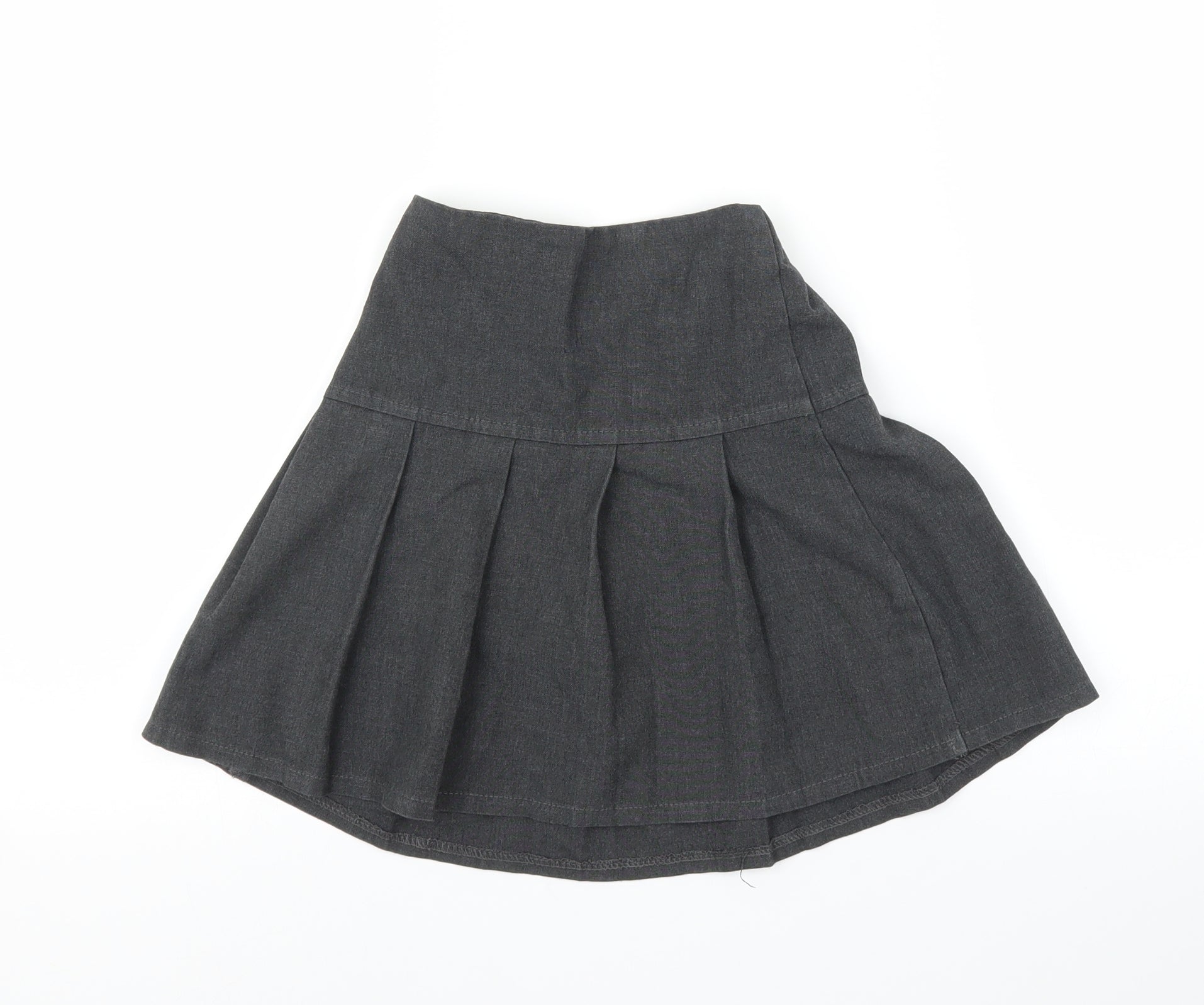 M&S Girls Grey Pleated Skirt Size 7-8 Years – Preworn