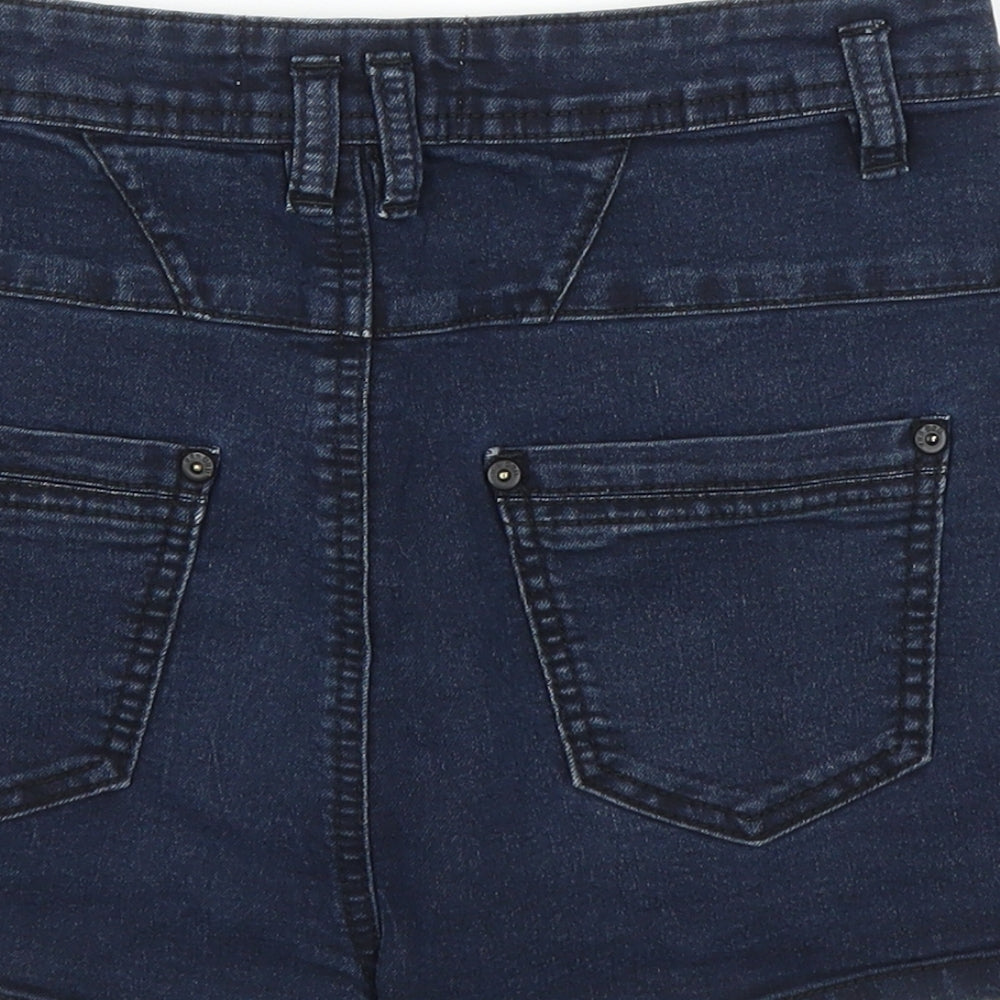 New Look Womens Blue  Denim Sailor Shorts Size 10