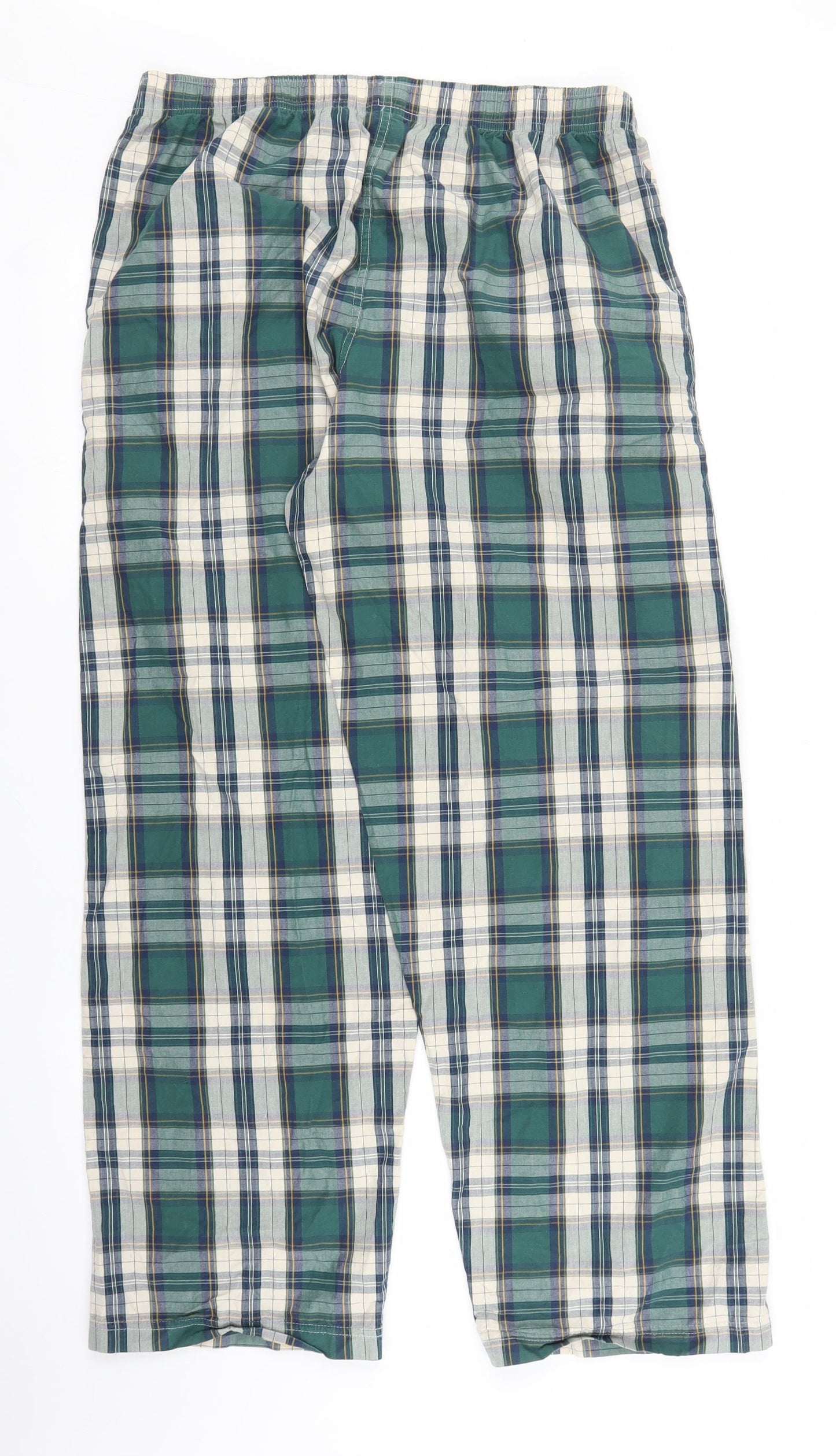 NEXT Mens Green Plaid   Pyjama Pants Size L