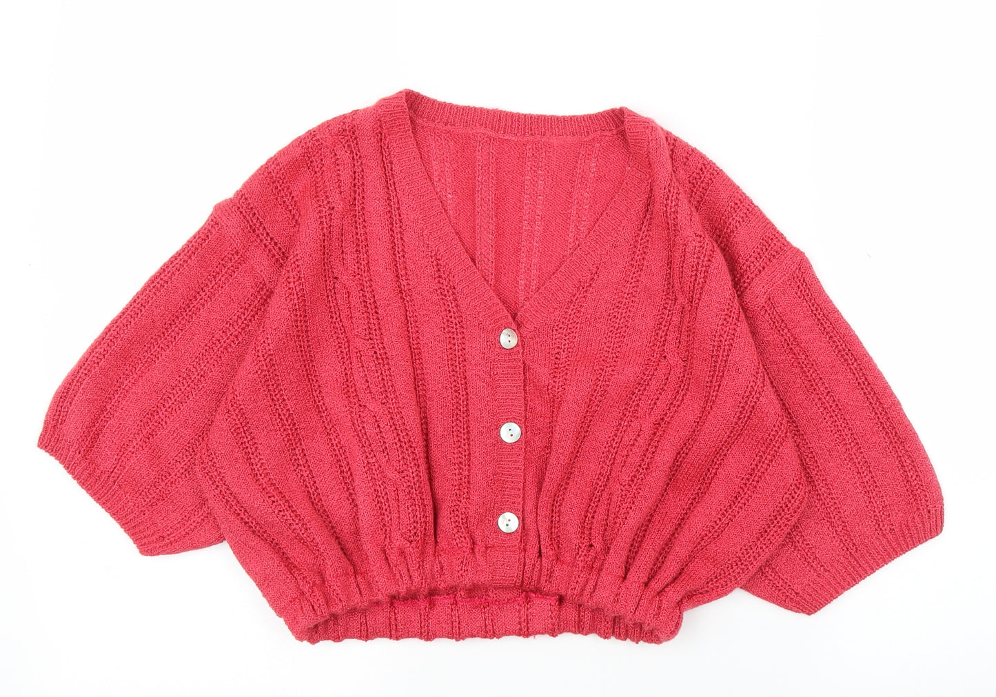 Preworn Womens Pink   Cardigan Jumper Size S