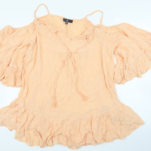 Missguided Womens Pink   Tunic Blouse Size 10