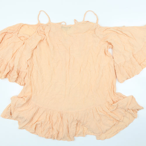 Missguided Womens Pink   Tunic Blouse Size 10